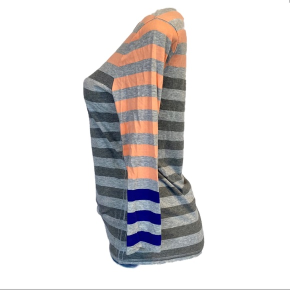 Calvin Klein Striped Long Sleeves Tee - Picture 2 of 5